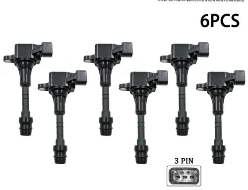 Nissan Elgrand E51 2002-2010 Pencil Ignition Coils 6 Pack 2.5 3.5