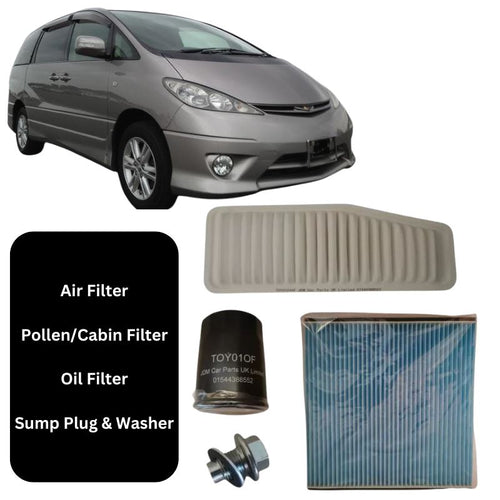 Toyota Estima 2000-2006 2.4 Service Kit Air Oil Pollen Filter