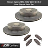 Nissan Elgrand E51 2002-2010 Rear Brake Discs And Pads Set