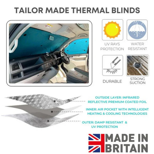 Mazda Bongo 1994-2005 Thermal Vehicle Blinds Full Set