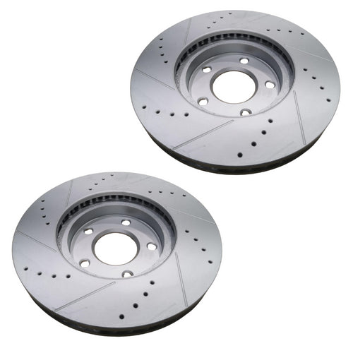 Nissan Elgrand E52 2010-2019 Front Brake Discs & Pads Pair Premium Upgrade
