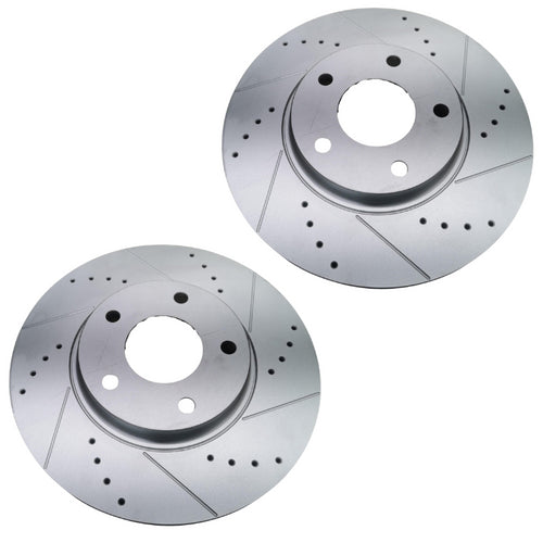 Nissan Elgrand E52 2010-2019 Front Brake Discs & Pads Pair Premium Upgrade