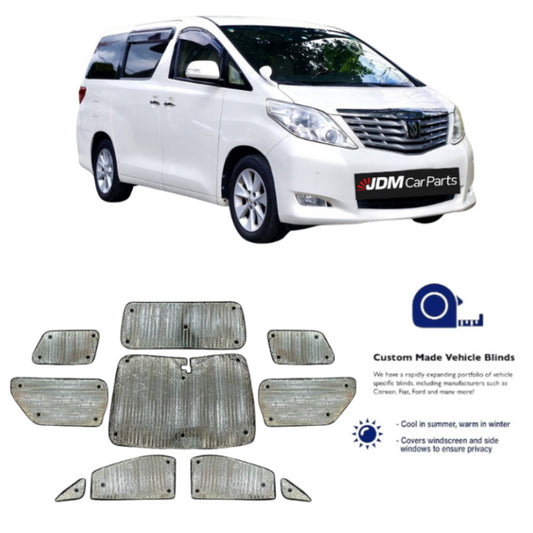 Toyota Alphard 2008-2022 Thermal Vehicle Blinds Front & Rear Set