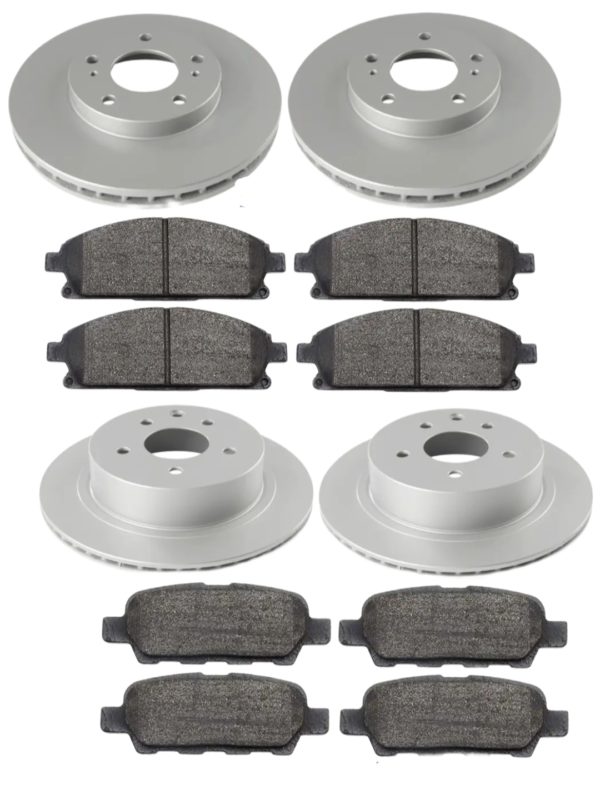 Nissan Elgrand E51 2002-2010 Front & Rear Brake Discs & Pads Set