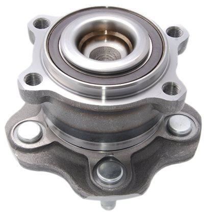 he Nissan Elgrand E52 (2010-) 2WD Rear Wheel Bearing is a circular, metal component which features a sealed unit that contains ball bearings. The bearing has an outer metal casing that fits into the hub, while the inner ring connects to the axle or spindle. Sold as a single unit.