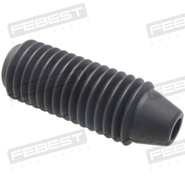 The Nissan Serena C26 (2010-2016) Front Shock Absorber Boot is a black rubber boot that fits around the shock absorber