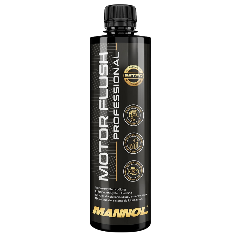 mannol engine flush 450ml in a black can