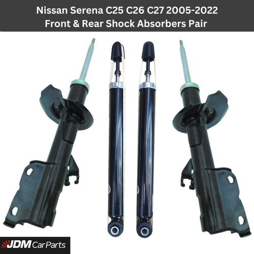 Nissan Serena C25 C26 C27 2005-2022 Front & Rear Shock Absorbers Pair