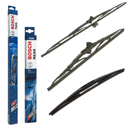 For Nissan Elgrand E52 2010-2019 Bosch Wiper Blade Set Front & Rear