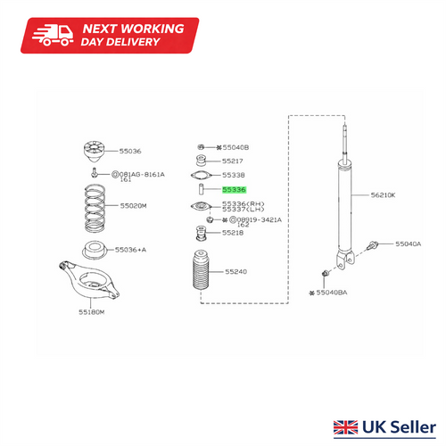 Nissan Elgrand E51 2002-2010 Genuine Tube Distance Shock Absorber Mounting
