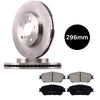Toyota Estima 2006-2015 Front Brake Pads & Disc Set Pair 296mm