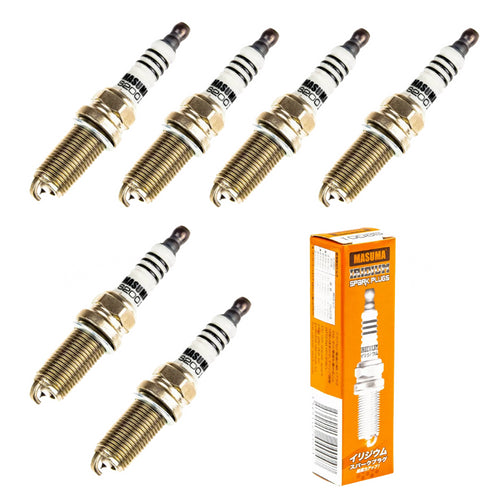 Nissan Elgrand E51 2002-2010 2.5 3.5 Masuma Long Life Iridium Spark Plugs x6