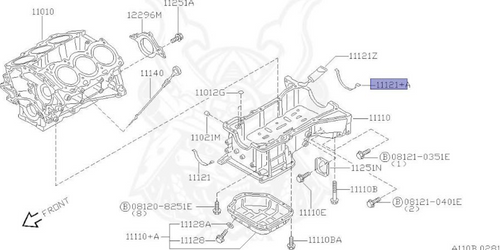 Nissan Elgrand E51 2002-2010 Genuine Gasket-Oil Pan 2.5 3.5