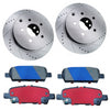 Nissan Elgrand E51 2002-2010 Rear Brake Discs & Pads Pair Premium Upgrade