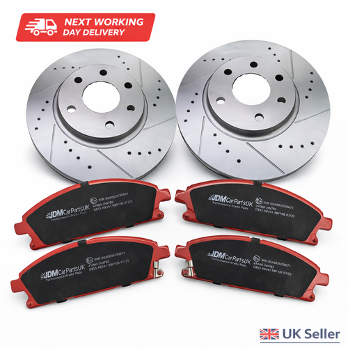 Nissan Elgrand E52 2010-2019 Front Brake Discs & Pads Pair Performance Upgrade