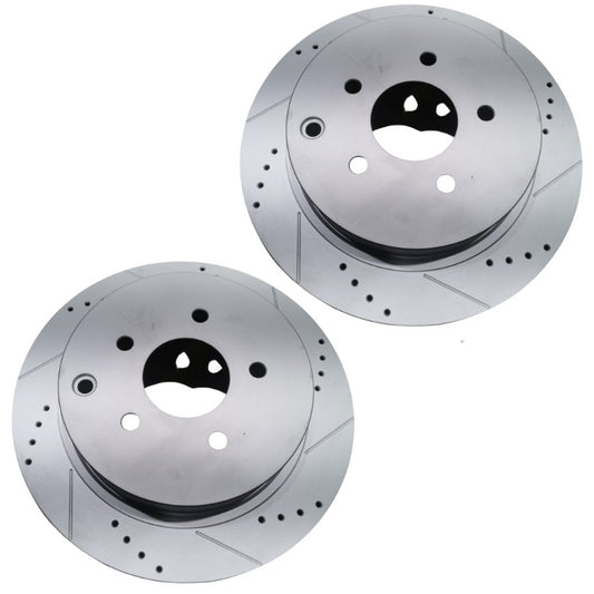 Nissan Elgrand E52 2010-2019 Rear Brake Discs Pair Premium Upgrade