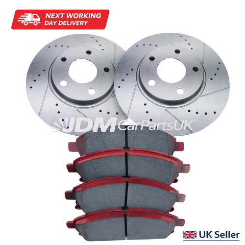 Nissan Elgrand E52 2010-2019 Front Brake Discs & Pads Pair Performance Upgrade