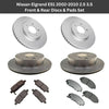 Nissan Elgrand E51 2002-2010 Front & Rear Brake Discs & Pads Set