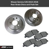 Nissan Serena C26 2010-2016 Rear Brake Pads & Discs Set