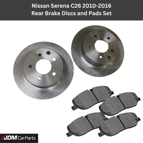 Nissan Serena C26 2010-2016 Rear Brake Pads & Discs Set