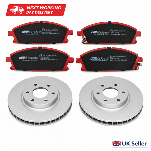 Nissan Elgrand E52 2010-2019 Standard Front Brake Discs & Performance Pads