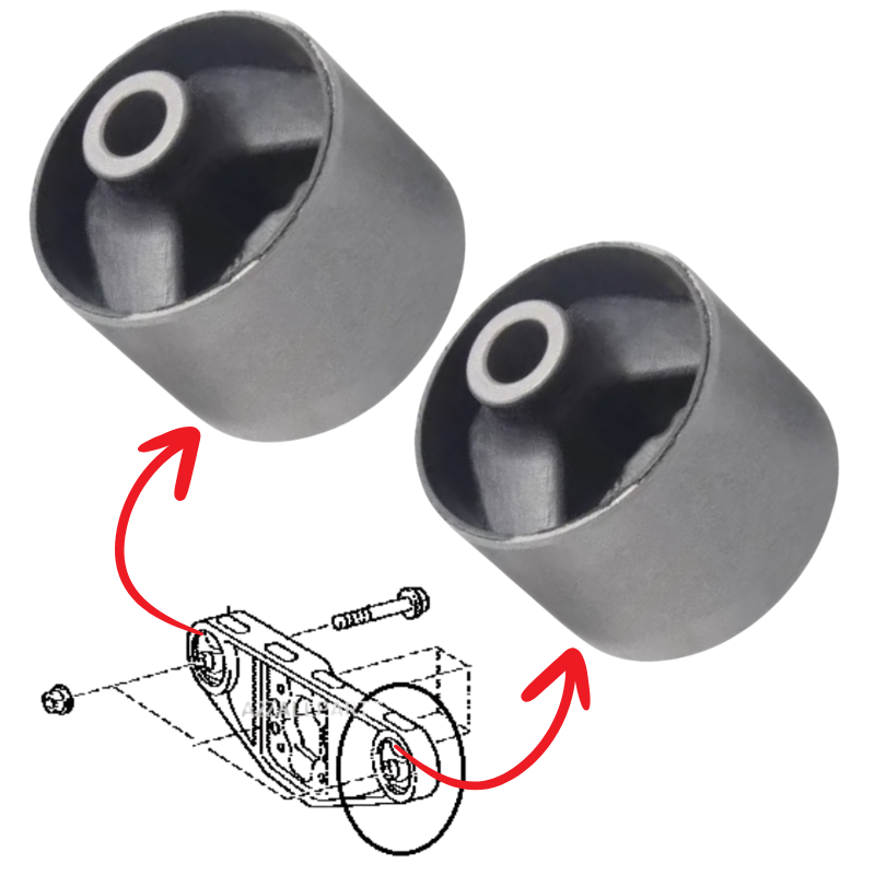 Diff Bushes Toyota Alphard Vellfire 2008-2015 Rear Differential Rear Bushes Pair ...
