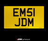 JDM Import Rear Number Plate 330mm x 178mm (13' x 7')