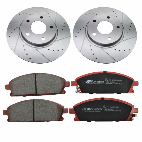 Nissan Elgrand E52 2010-2019 Front Brake Discs & Pads Pair Performance Upgrade