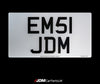 JDM Import Front Number Plate 330mm x 178mm (13' x 7')