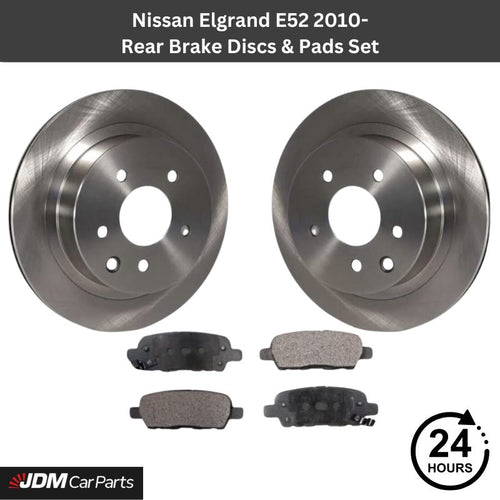 Nissan Elgrand E52 2010-2019 Rear Brake Discs & Pads