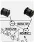 Mazda Bongo Friendee 1995-2005 Rear Lateral Arm Bushes Pair