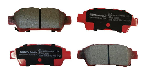 Toyota Alphard 2002-2008 Rear Brake Pads Performance Upgrade