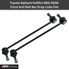 Toyota Alphard Vellfire 2008-2015 Front Anti Roll Bar Drop Links Pair 2WD