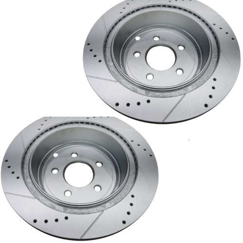 Nissan Elgrand E52 2010-2019 Rear Brake Discs Pair Premium Upgrade