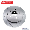 Nissan Elgrand E51 2002-2010 Rear Brake Discs Pair Premium Upgrade