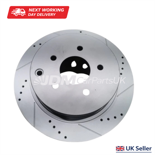 Nissan Elgrand E51 2002-2010 Rear Brake Discs Pair Premium Upgrade