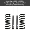 Nissan Elgrand E52 2010-2019 Rear Coil Springs Shock Absorbers Heavy Duty