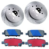 Nissan Elgrand E51 2002-2010 Rear Brake Discs & Pads Pair Premium Upgrade