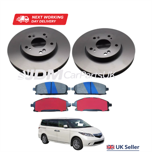 Honda Elysion 2004-2013 Front Brake Discs & Pads Pair