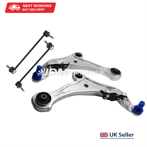 Nissan Elgrand E52 2010-2019 Front Wishbone Control Arms Inc Drop Links Pair