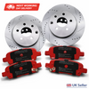 Nissan Elgrand E51 2002-2010 Rear Brake Discs & Pads Pair Performance Upgrade Drilled & Grooved