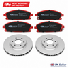 Nissan Elgrand E51 2002-2010 Standard Front & Rear Brake Discs with Performance Pads